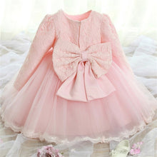 Load image into Gallery viewer, 1St Birthday Dress For Baby Girls Long Sleeve Party Dress NewBorn Christmas Red Clothing 1 2 Years Old Toddler Christening Gowns