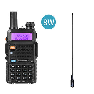BaoFeng UV 5R Two Way Radio Real 8W 10KM 128CH Dual Band VHF(136-174MHz)UHF(400-520MHz) Amateur Ham Portable Walkie Talkie