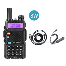 Load image into Gallery viewer, BaoFeng UV 5R Two Way Radio Real 8W 10KM 128CH Dual Band VHF(136-174MHz)UHF(400-520MHz) Amateur Ham Portable Walkie Talkie
