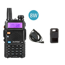 Load image into Gallery viewer, BaoFeng UV 5R Two Way Radio Real 8W 10KM 128CH Dual Band VHF(136-174MHz)UHF(400-520MHz) Amateur Ham Portable Walkie Talkie