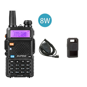 BaoFeng UV 5R Two Way Radio Real 8W 10KM 128CH Dual Band VHF(136-174MHz)UHF(400-520MHz) Amateur Ham Portable Walkie Talkie