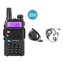 Load image into Gallery viewer, BaoFeng UV 5R Two Way Radio Real 8W 10KM 128CH Dual Band VHF(136-174MHz)UHF(400-520MHz) Amateur Ham Portable Walkie Talkie