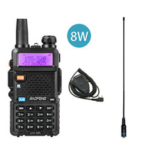 Load image into Gallery viewer, BaoFeng UV 5R Two Way Radio Real 8W 10KM 128CH Dual Band VHF(136-174MHz)UHF(400-520MHz) Amateur Ham Portable Walkie Talkie