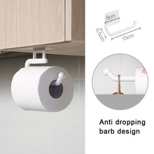 Load image into Gallery viewer, Kitchen Paper Roll Holder Towel Hanger Rack Bar Cabinet Rag Hanging Holder Bathroom Organizer Shelf Toilet Paper Holders