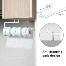 Load image into Gallery viewer, Kitchen Paper Roll Holder Towel Hanger Rack Bar Cabinet Rag Hanging Holder Bathroom Organizer Shelf Toilet Paper Holders