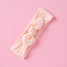 Load image into Gallery viewer, 1PCS New Braid Nylon Bow Headbands,Cable Knit Solid Wide Nylon Headbands Turban, Baby Girls Head Wrap Hair Accessories 27 colors
