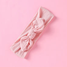 Load image into Gallery viewer, 1PCS New Braid Nylon Bow Headbands,Cable Knit Solid Wide Nylon Headbands Turban, Baby Girls Head Wrap Hair Accessories 27 colors