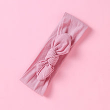 Load image into Gallery viewer, 1PCS New Braid Nylon Bow Headbands,Cable Knit Solid Wide Nylon Headbands Turban, Baby Girls Head Wrap Hair Accessories 27 colors