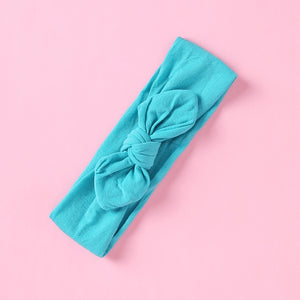 1PCS New Braid Nylon Bow Headbands,Cable Knit Solid Wide Nylon Headbands Turban, Baby Girls Head Wrap Hair Accessories 27 colors