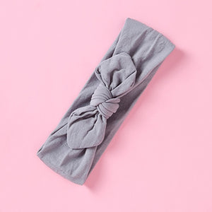 1PCS New Braid Nylon Bow Headbands,Cable Knit Solid Wide Nylon Headbands Turban, Baby Girls Head Wrap Hair Accessories 27 colors