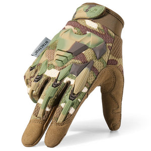 Multicam Tactical Glove Camo Army Military Combat Airsoft Bicycle Outdoor Hiking Shooting Paintball Hunting Full Finger Gloves