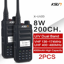 Load image into Gallery viewer, KSUN  Walkie Talkie Dual Band Handheld Two Way Ham Radio Communicator HF Transceiver Amateur Handy Walkie-talkie