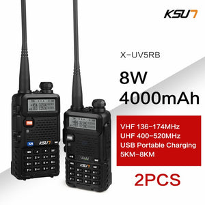 KSUN  Walkie Talkie Dual Band Handheld Two Way Ham Radio Communicator HF Transceiver Amateur Handy Walkie-talkie
