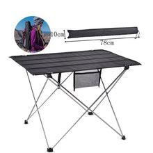 Load image into Gallery viewer, Portable Foldable Table Camping Outdoor Furniture Computer Bed Tables Picnic 6061 Aluminium Alloy Ultra Light Folding Desk