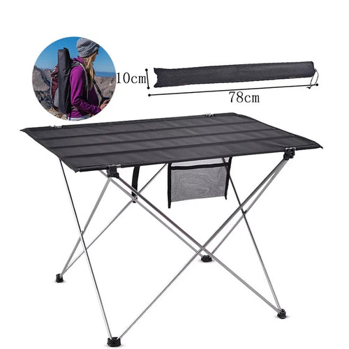 Portable Foldable Table Camping Outdoor Furniture Computer Bed Tables Picnic 6061 Aluminium Alloy Ultra Light Folding Desk