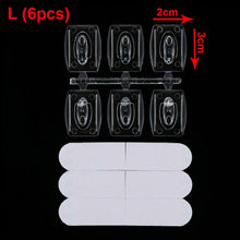 Load image into Gallery viewer, 20pcs Transparent Wall Hooks Waterproof Strong Adhesive Hooks Rack for Home Kitchen Bathroom Hanger Hook Organizer Key Holder