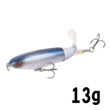 Load image into Gallery viewer, GOBYGO 1PCS Whopper Popper 10cm/14cm Fishing Lure Artificial Bait Hard Soft Rotating Tail Fishing Tackle Geer Pesca