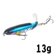 Load image into Gallery viewer, GOBYGO 1PCS Whopper Popper 10cm/14cm Fishing Lure Artificial Bait Hard Soft Rotating Tail Fishing Tackle Geer Pesca
