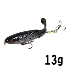 Load image into Gallery viewer, GOBYGO 1PCS Whopper Popper 10cm/14cm Fishing Lure Artificial Bait Hard Soft Rotating Tail Fishing Tackle Geer Pesca