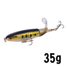 Load image into Gallery viewer, GOBYGO 1PCS Whopper Popper 10cm/14cm Fishing Lure Artificial Bait Hard Soft Rotating Tail Fishing Tackle Geer Pesca