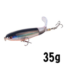 Load image into Gallery viewer, GOBYGO 1PCS Whopper Popper 10cm/14cm Fishing Lure Artificial Bait Hard Soft Rotating Tail Fishing Tackle Geer Pesca