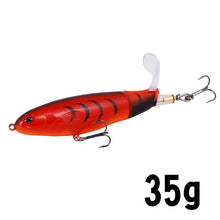 Load image into Gallery viewer, GOBYGO 1PCS Whopper Popper 10cm/14cm Fishing Lure Artificial Bait Hard Soft Rotating Tail Fishing Tackle Geer Pesca