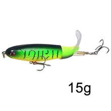 Load image into Gallery viewer, GOBYGO 1PCS Whopper Popper 10cm/14cm Fishing Lure Artificial Bait Hard Soft Rotating Tail Fishing Tackle Geer Pesca