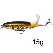 Load image into Gallery viewer, GOBYGO 1PCS Whopper Popper 10cm/14cm Fishing Lure Artificial Bait Hard Soft Rotating Tail Fishing Tackle Geer Pesca