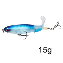 Load image into Gallery viewer, GOBYGO 1PCS Whopper Popper 10cm/14cm Fishing Lure Artificial Bait Hard Soft Rotating Tail Fishing Tackle Geer Pesca