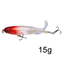 Load image into Gallery viewer, GOBYGO 1PCS Whopper Popper 10cm/14cm Fishing Lure Artificial Bait Hard Soft Rotating Tail Fishing Tackle Geer Pesca