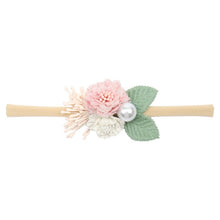 Load image into Gallery viewer, Pearl Baby Headbands Flower For Girls Handmade Bundle Nylon Elastic  Hair Band Baby Hairband Headdress Newborn Hair Accessories
