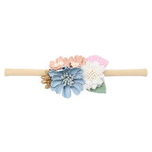 Load image into Gallery viewer, Pearl Baby Headbands Flower For Girls Handmade Bundle Nylon Elastic  Hair Band Baby Hairband Headdress Newborn Hair Accessories