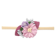 Load image into Gallery viewer, Pearl Baby Headbands Flower For Girls Handmade Bundle Nylon Elastic  Hair Band Baby Hairband Headdress Newborn Hair Accessories