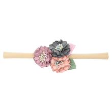 Load image into Gallery viewer, Pearl Baby Headbands Flower For Girls Handmade Bundle Nylon Elastic  Hair Band Baby Hairband Headdress Newborn Hair Accessories