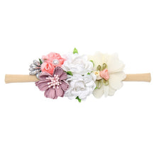 Load image into Gallery viewer, Pearl Baby Headbands Flower For Girls Handmade Bundle Nylon Elastic  Hair Band Baby Hairband Headdress Newborn Hair Accessories