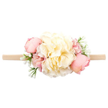 Load image into Gallery viewer, Pearl Baby Headbands Flower For Girls Handmade Bundle Nylon Elastic  Hair Band Baby Hairband Headdress Newborn Hair Accessories