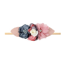 Load image into Gallery viewer, Pearl Baby Headbands Flower For Girls Handmade Bundle Nylon Elastic  Hair Band Baby Hairband Headdress Newborn Hair Accessories
