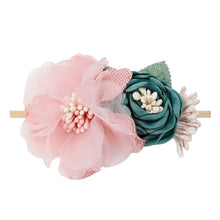 Load image into Gallery viewer, Pearl Baby Headbands Flower For Girls Handmade Bundle Nylon Elastic  Hair Band Baby Hairband Headdress Newborn Hair Accessories