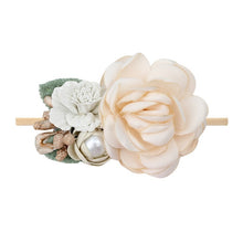 Load image into Gallery viewer, Pearl Baby Headbands Flower For Girls Handmade Bundle Nylon Elastic  Hair Band Baby Hairband Headdress Newborn Hair Accessories