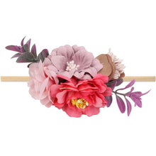 Load image into Gallery viewer, Pearl Baby Headbands Flower For Girls Handmade Bundle Nylon Elastic  Hair Band Baby Hairband Headdress Newborn Hair Accessories
