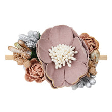 Load image into Gallery viewer, Pearl Baby Headbands Flower For Girls Handmade Bundle Nylon Elastic  Hair Band Baby Hairband Headdress Newborn Hair Accessories