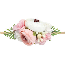 Load image into Gallery viewer, Pearl Baby Headbands Flower For Girls Handmade Bundle Nylon Elastic  Hair Band Baby Hairband Headdress Newborn Hair Accessories