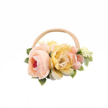 Load image into Gallery viewer, Pearl Baby Headbands Flower For Girls Handmade Bundle Nylon Elastic  Hair Band Baby Hairband Headdress Newborn Hair Accessories