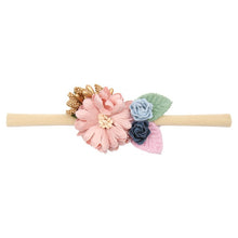 Load image into Gallery viewer, Pearl Baby Headbands Flower For Girls Handmade Bundle Nylon Elastic  Hair Band Baby Hairband Headdress Newborn Hair Accessories