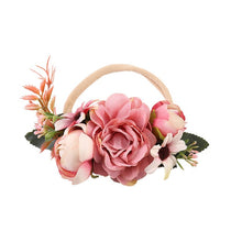 Load image into Gallery viewer, Pearl Baby Headbands Flower For Girls Handmade Bundle Nylon Elastic  Hair Band Baby Hairband Headdress Newborn Hair Accessories