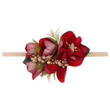 Load image into Gallery viewer, Pearl Baby Headbands Flower For Girls Handmade Bundle Nylon Elastic  Hair Band Baby Hairband Headdress Newborn Hair Accessories