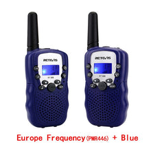 Load image into Gallery viewer, RETEVIS RT388 Walkie Talkie Children 2pcs Comunicador Children&#39;s radio Distance 100-800M Walkie-talkies Birthday New Year Gift