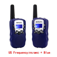 Load image into Gallery viewer, RETEVIS RT388 Walkie Talkie Children 2pcs Comunicador Children&#39;s radio Distance 100-800M Walkie-talkies Birthday New Year Gift