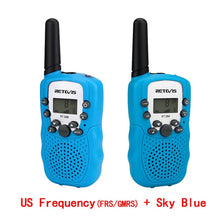 Load image into Gallery viewer, RETEVIS RT388 Walkie Talkie Children 2pcs Comunicador Children&#39;s radio Distance 100-800M Walkie-talkies Birthday New Year Gift