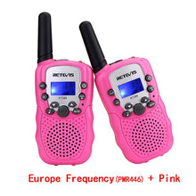Load image into Gallery viewer, RETEVIS RT388 Walkie Talkie Children 2pcs Comunicador Children&#39;s radio Distance 100-800M Walkie-talkies Birthday New Year Gift